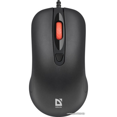 Мышь Defender Omega MB-522 (52522) (полноразмерная мышь, проводная USB Type-A, сенсор оптический 1600 dpi, 4 кнопки, колесо с нажатием, цвет черный )