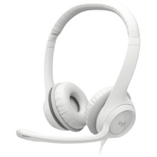 Наушники с микрофоном Logitech H390 White (981-001288) (наушники с микрофоном, накладные, 20-20000 Гц, кабель 2.4 м)