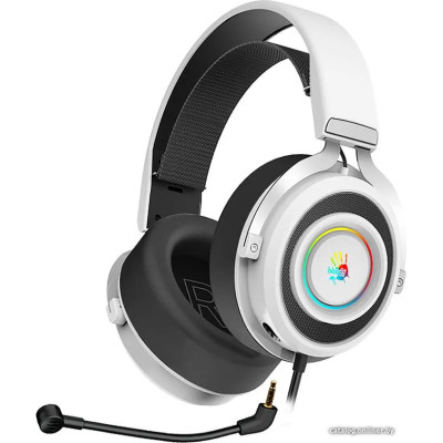 Наушники с микрофоном A4Tech Bloody G535 (белый/черный, геймерские, 20-20000 Гц, кабель 2 м)