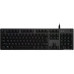 Клавиатура Logitech G512 (920-009351)  (игровая для ПК, механическая, Logitech GX Brown Tactile, ход тактильные/с громким кликом, металлическая верхняя панель, интерфейс подключения - USB-A, подсветка, кириллица: да, USB-хаб, цвет черный  )