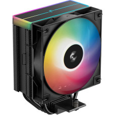Кулер DeepCool AG400 BK ARGB V2 (R-AG400-BKAMMN-GJD) LGA1851/1700/1200/115X/AM5/AM4 (18шт/кор, TDP 220W, PWM, ARGB Fan 120mm, 4 тепл. трубки, черный) RET