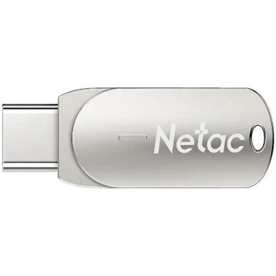 USB3.2 32Gb Netac U785C NT03U785C-032G-32PN (32 ГБ, USB 3.2 Gen 1 Type-A/Type-C (5 Гбит/сек), раскладной корпус, металл, цвет серебристый)