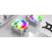 Кулер ID-Cooling SE-903-XT ARGB WHITE LGA1851/1700/1200/115X/AM5/AM4 (30шт/кор, TDP 130W, PWM, 3 тепл.трубки прямого контакта, FAN 100mm, Addressable RGB LED) RET
