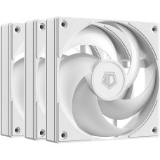 Вентилятор 120mm ID-Cooling AS-120-W TRIO (НАБОР 3 в 1) 120x120x25мм (20шт./кор, PWM, резиновые углы, белый, 300-2000об/