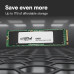 SSD M.2 2280 M PCI Express 4.0 x4 Crucial 1Tb E100 (CT1000E100SSD8) 5000/4500 MBps TLC